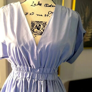 ASOS pale blue light dress w cinched waist